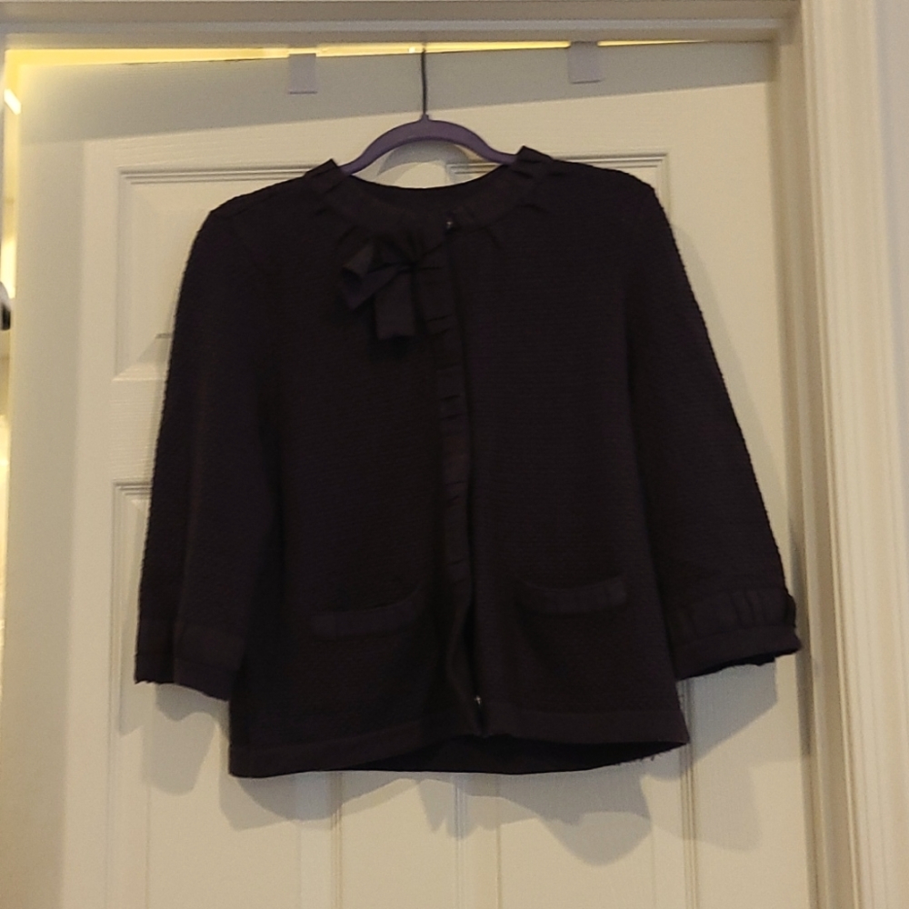 Plum sweater/jacket
